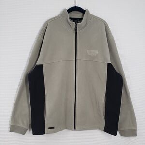 Levelwear National Golf Club Fleece Jacket Mens XL Sage Green Full Zip Athletic